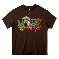 Chocolate Brown Western Love Sheeps Heavy Core Tee - LillyAllenDesigns