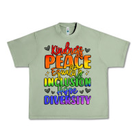 Oil Green inspirational words in rainbow colors Urban Heavy Tee - LillyAllenDesigns