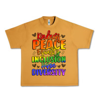 Peanut Butter inspirational words in rainbow colors Urban Heavy Tee - LillyAllenDesigns