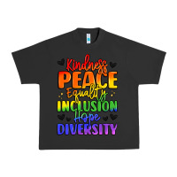 Pigment Black inspirational words in rainbow colors Urban Heavy Tee - LillyAllenDesigns