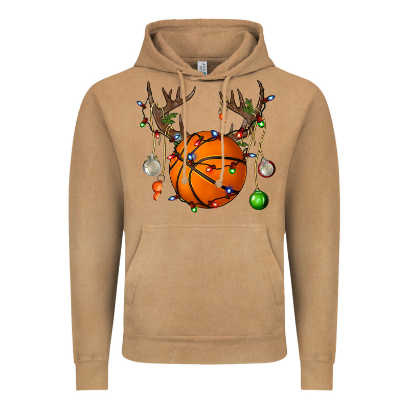 Basketball Horn Christmas Vintage Hoodie by BundleAndBundleShop | Teevron
