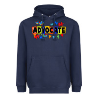 Navy Advocate Autism Heavyweight Hoodie - FaDigitalArtStudio