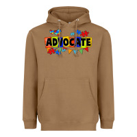 Toasted Coconut Advocate Autism Heavyweight Hoodie - FaDigitalArtStudio