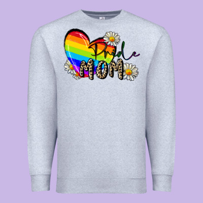 Pride Mom Mother's Day Premium Sweatshirt Designed By Fadigitalartstudio