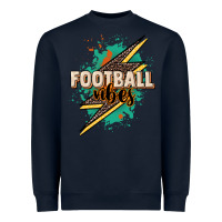 Navy Football vibes Heavyweight Sweatshirt - NancyCooperArtShop