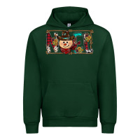 Forest Green noel snowman christmas Urban Hoodie - CowhideDigitalArt