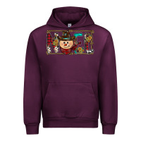 Mauve Wine noel snowman christmas Urban Hoodie - CowhideDigitalArt