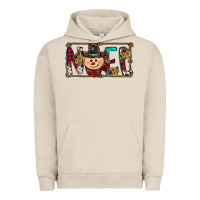 Pigment French Oak noel snowman christmas Urban Hoodie - CowhideDigitalArt