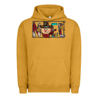 Pigment Peanut Butter noel snowman christmas Urban Hoodie - CowhideDigitalArt