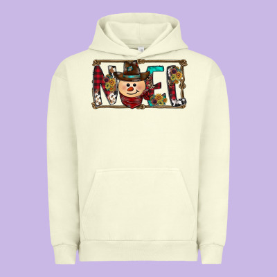 Noel Snowman Christmas Urban Hoodie Designed By Cowhidedigitalart