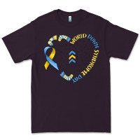 Plum world down syndrome day Premium Tee - MaliasSmallBusiness