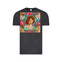 Vintage Black Hairdresser Western Girl And Hair Curler Seamless Pattern Bbs Vintage Tee - BundleAndBundleShop
