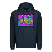 Navy Hot Mom Summer Leopard Premium Hoodie - CowCowDesign