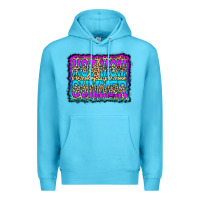 Ocean Blue Hot Mom Summer Leopard Premium Hoodie - CowCowDesign