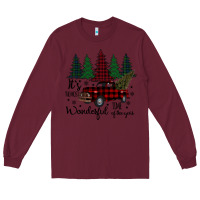 Burgundy It s The Most Wonderful Time Of The Year Long Sleeve Tee - Bettercallsaul