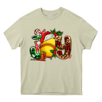 Mossy joy with softball Heavy Core Tee - AdoDesignShop