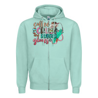 Seafoam coffee scrubs and rubber gloves Zipper Hoodie - CowGirlArtShop