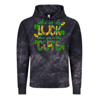 Cloud Black Who Needs Luck When You're This Cute St. Patricks Vintage Hoodie - BundleAndBundleShop