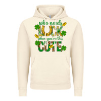 Vintage Artic Who Needs Luck When You're This Cute St. Patricks Vintage Hoodie - BundleAndBundleShop