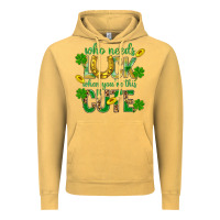 Vintage Mustard Who Needs Luck When You're This Cute St. Patricks Vintage Hoodie - BundleAndBundleShop