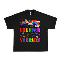 Black courage to be yourself rainbow message Urban Heavy Tee - LillyAllenDesigns