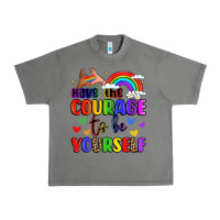 Tornado courage to be yourself rainbow message Urban Heavy Tee - LillyAllenDesigns