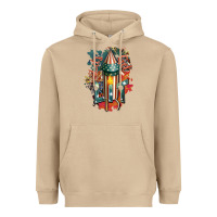 Mushroom Let's get lit Heavyweight Hoodie - FaDigitalArtStudio