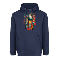 Navy Let's get lit Heavyweight Hoodie - FaDigitalArtStudio