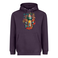 Plum Let's get lit Heavyweight Hoodie - FaDigitalArtStudio