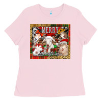 Merry Christmas Goats Tumbler Ladies Tee | Teevron