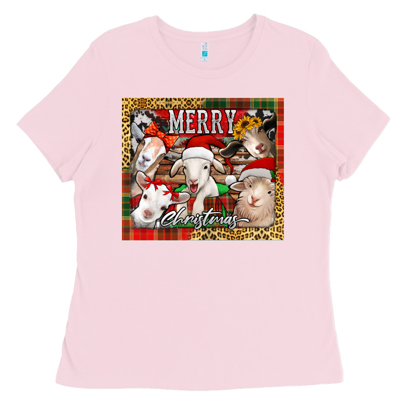 Merry Christmas Goats Tumbler Ladies Tee by Jasminsmagicworld | Teevron