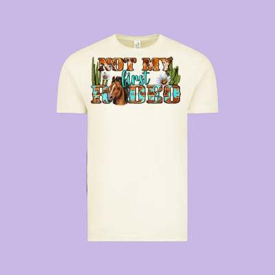 Not My First Rodeo Western Vintage Tee Designed By Bundleandbundleshop