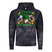 Cloud Black Happy Saint Patrick'S Day With Clover Vintage Hoodie - BundleAndBundleShop