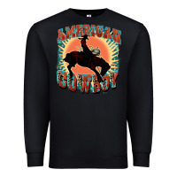 Black American cowboy Premium Sweatshirt - FaDigitalArtStudio