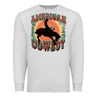 Dove Grey American cowboy Premium Sweatshirt - FaDigitalArtStudio