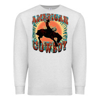 Oatmeal Heather American cowboy Premium Sweatshirt - FaDigitalArtStudio