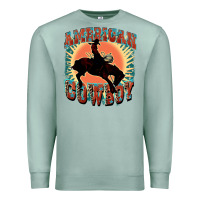 Seafoam American cowboy Premium Sweatshirt - FaDigitalArtStudio
