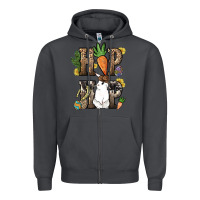 Smoke Hip hop Easter Bunny Easter Day Zipper Hoodie - HowdyJamesFarm