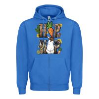 True Royal Hip hop Easter Bunny Easter Day Zipper Hoodie - HowdyJamesFarm
