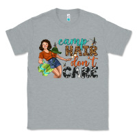 Heather Grey Camp Hair Don't Care Classic Tee - BundleAndBundleShop