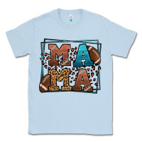 Dusty Blue American Football Mama Mother's Day Classic Tee - LillyAllenDesigns