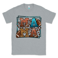 Heather Grey American Football Mama Mother's Day Classic Tee - LillyAllenDesigns