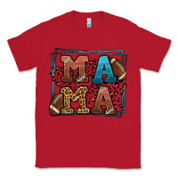 Red American Football Mama Mother's Day Classic Tee - LillyAllenDesigns