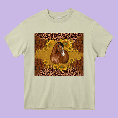 Horse Heavy Core Tee Designed By Barkaloodesign