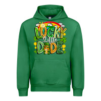 Emerald Lucky Little Dude Urban Hoodie - CowhideDigitalArt