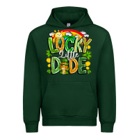 Forest Green Lucky Little Dude Urban Hoodie - CowhideDigitalArt