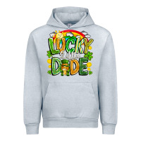 Heather Grey Lucky Little Dude Urban Hoodie - CowhideDigitalArt