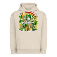 Pigment French Oak Lucky Little Dude Urban Hoodie - CowhideDigitalArt