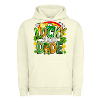 Pigment Pistachio Lucky Little Dude Urban Hoodie - CowhideDigitalArt