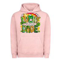 Pigment Salmon Lucky Little Dude Urban Hoodie - CowhideDigitalArt